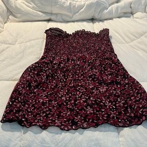 Trixxi cute strapless baby doll top. size M